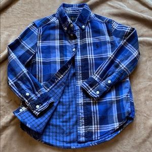 Boys Ralph Lauren size 5 flannel polo shirt